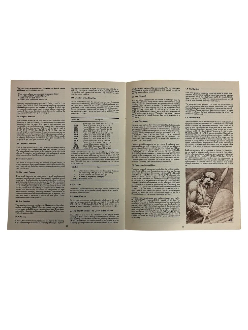 TSR Basic D&D Temple of Death (1st Printing) VG